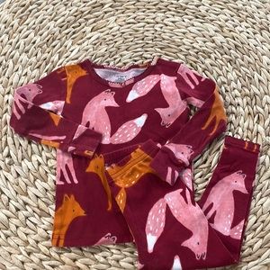 Carters 24 months fox pajamas